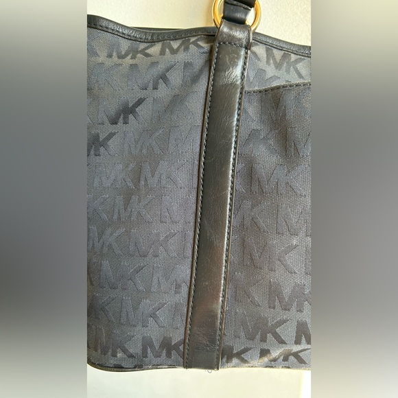 Michael Kors Black Monogram Tote - Picture 8 of 16